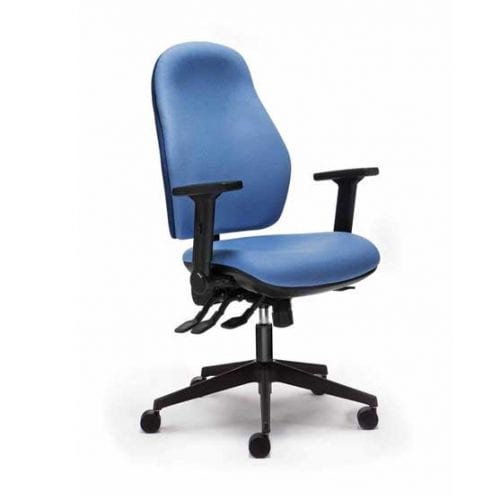 Torasen Orthopaedica ergonomic chair in a blue fabric
