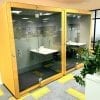 Penelope Telephone Booth in yellow by JDD Office Furniture