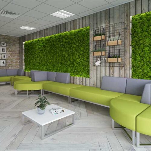 Nera modular sofa chrome base dams