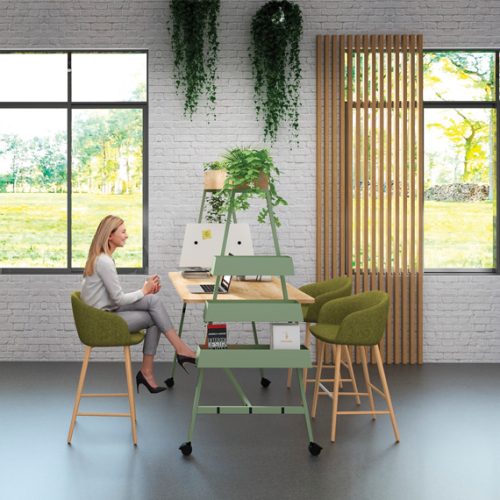 Beautiful Alto Coworking Table in a modern office