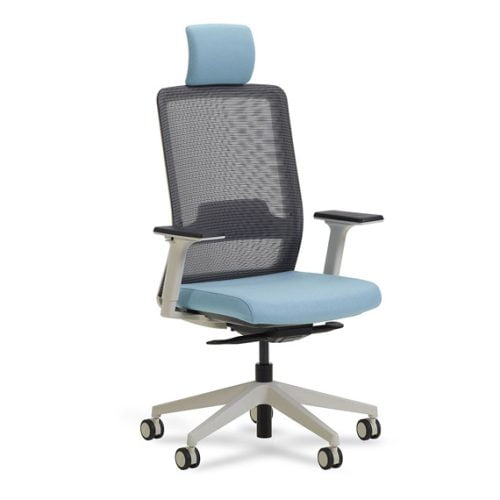 Ergonomic office chair with headrest