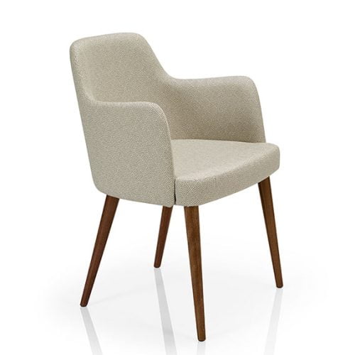 Elane Reception Office Chair wooden legs