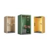 Beautiful telephone booths in three different finishes