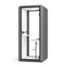 Silentium telephone office pod with a high office stool